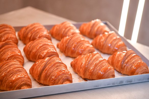 The plain butter croissants at Lune. 