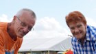 One Nation’s new NSW Senator Warwick Stacey with party leader Pauline Hanson.