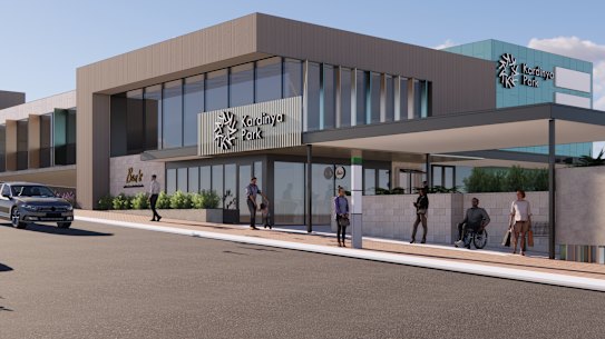 Kardinya Park Shopping Centre Redevelopment renders 2024.