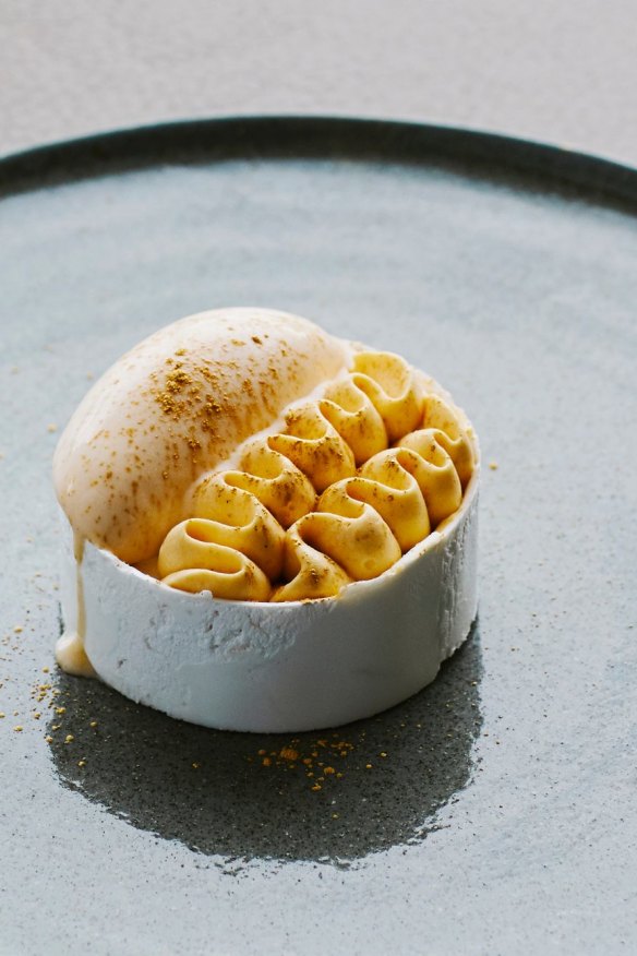Spiced pumpkin creme diplomat.
