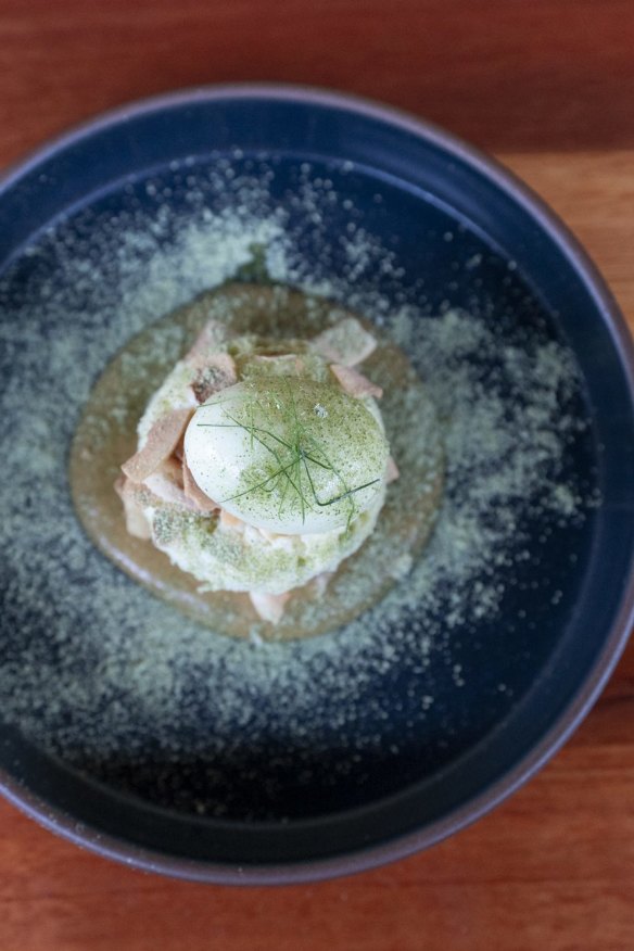 Pandan sponge with palm sugar. 