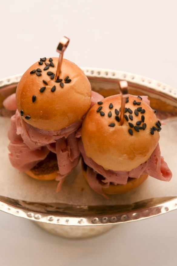 Mortadella milk buns.