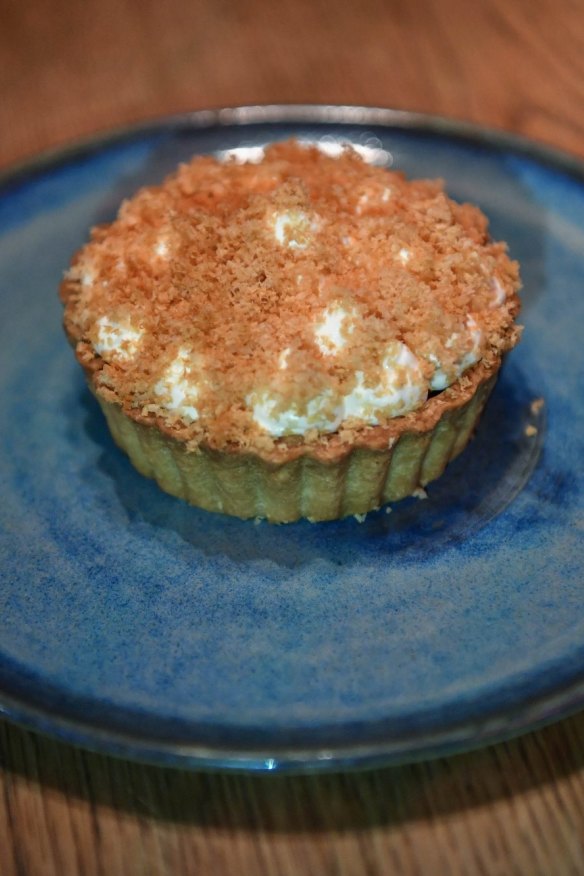 Macadamia and wildflower honey tart. 