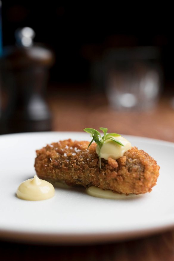 Mushroom croquette.
