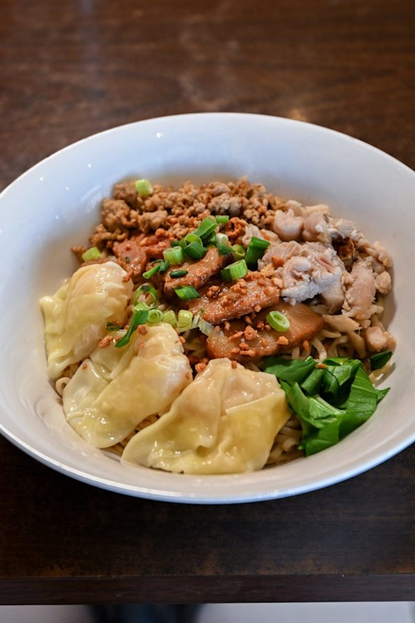 A generous bowl of mie medan at PBK Noodles.