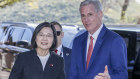 House Speaker Kevin McCarthy welcomes Taiwanese President Tsai Ing-wen.