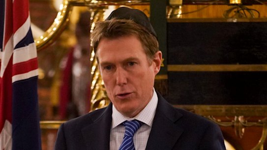 Attorney-General Christian Porter released the draft religious discrimination bill at the Great Synagogue in Sydney in August.