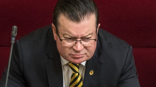 Liberal MP Bernie Finn lashed out at his colleagues over the party’s commitment to laws banning gay conversion therapy. 