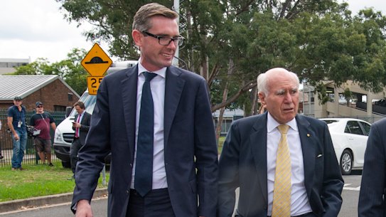 Former prime minister John Howard has endorsed Treasurer Dominic Perrottet for premier. 
