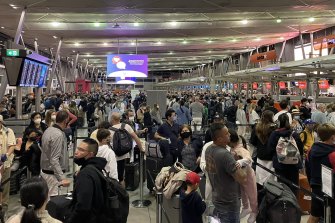 Sydney Airport’s terminal two at 5am on Saturday.