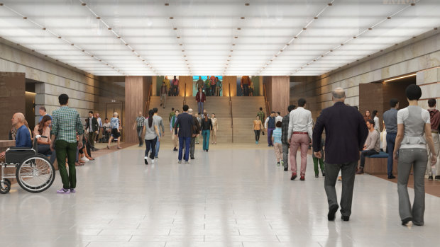 Artist impressions of the planned redevelopment of the Australian War Memorial.