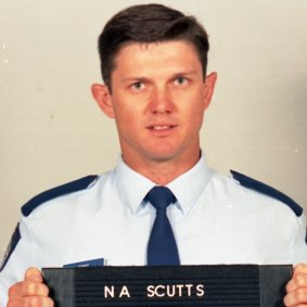 Senior Constable Neil Scutts had emergency surgery after he was shot during the robbery in 1999.