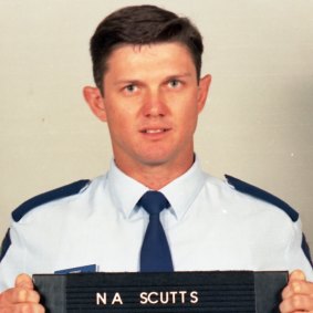 Senior Constable Neil Scutts had emergency surgery after he was shot during a robbery in 1999.