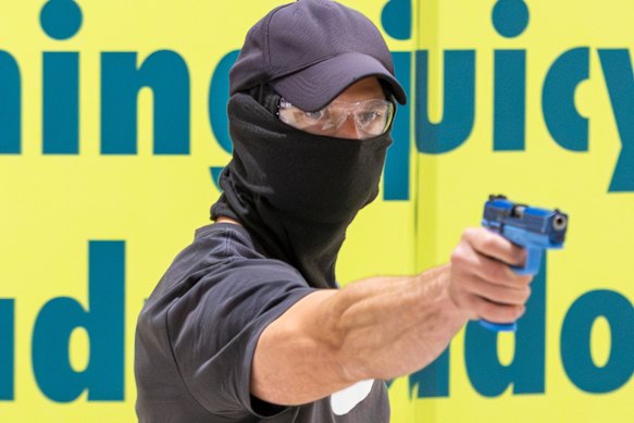 The scenarios included two gunmen attacking shoppers.