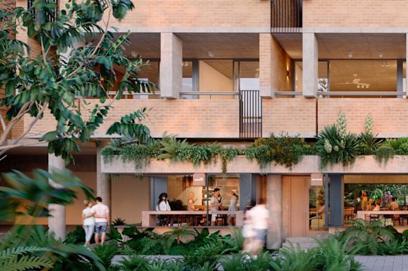 Artists impression of the Bonobo by Raes development in Byron Bay.