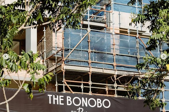 The $112 million luxury apartment complex is due for completion.