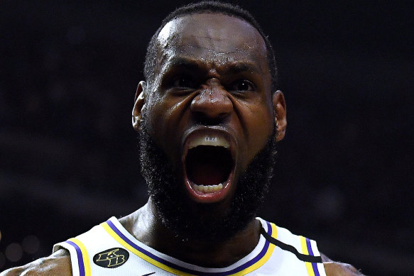 LeBron James' Lakers won to snap the Clippers' streak.