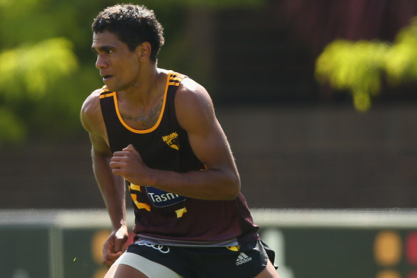 Jermaine Miller-Lewis was delisted from Hawthorn’s rookie list in 2016.