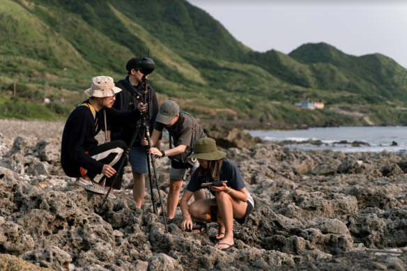 Filming for <i>Offing</i>, a VR experience showing at Fringe Focus Taiwan.