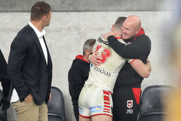 Paul McGregor finally had reason to celebrate after his last game in charge.