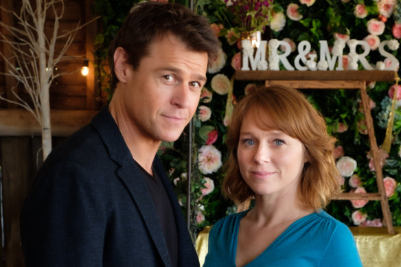 Good local drama: Rodger Corser as Dr Hugh Knight and Hayley McElhinney as Penny Cartwright in Doctor Doctor.