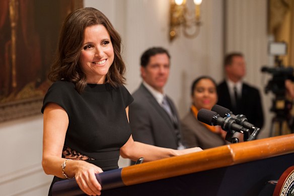 Julia Louis-Dreyfus as Selina Meyer in Veep.