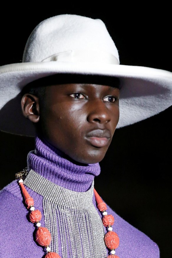 High necklines at Gucci.
