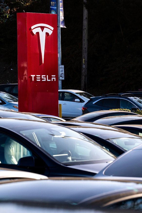 Tesla shares rose on Wall Street overnight a day after a massive plunge.