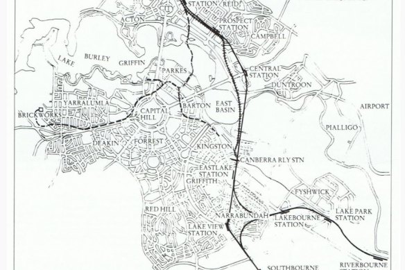 The Griffins' plans for light rail throughout Canberra.