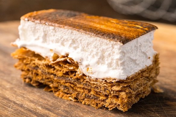 Glaseado with pumpkin jam and torched meringue.