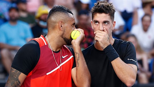 Nick Kyrgios and Thanasi Kokkinakis.