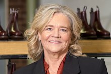 Nicola Forrest at an expansion of the RM Williams factory last year.