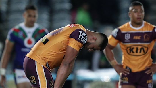 Payne Haas after Saturday's loss to the Warriors.