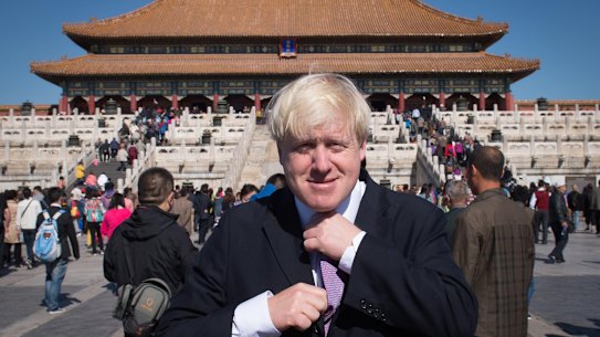 British PM Boris Johnson on a trip to Beijing as London Mayor in 2013.