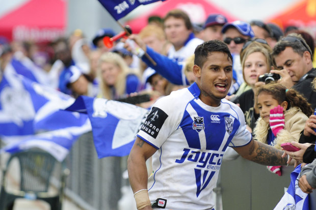 Ben Barba was a hit with the Canterbury Bulldogs fans.