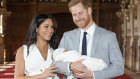 The Duke and Duchess of Sussex and their newborn son.