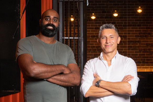 Coyoacan Social’s founder Shaun Christie-David (left) and head chef Roman Cortes.