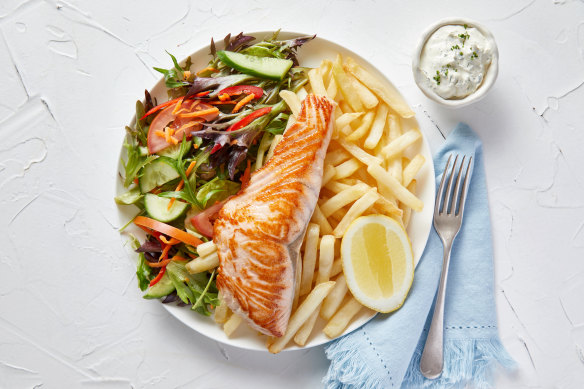 The $4 fish and chips at Costi’s Quay Quarter are available for one day only. 