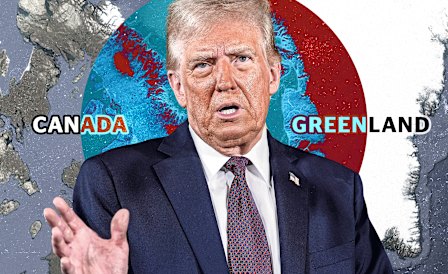 In Donald Trump’s sights for acquisition: Greenland and Canada.