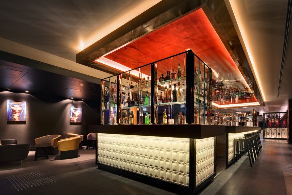The bar. 