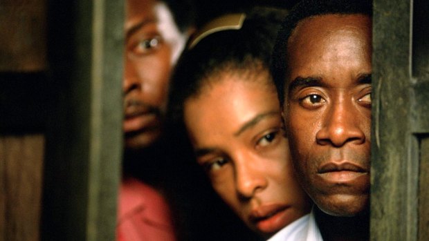 Don Cheadle starred in Hotel Rwanda, based off true events from 1994.