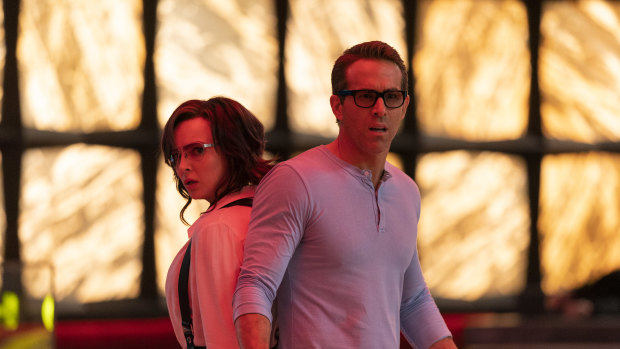 Out in December: Jodie Comer and Ryan Reynolds in Free Guy. 