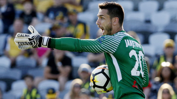 Frustration: Wanderers goalkeeper Vedran Janjetovic says the team is in a rough spot, but fans leaving during a loss didn't help.