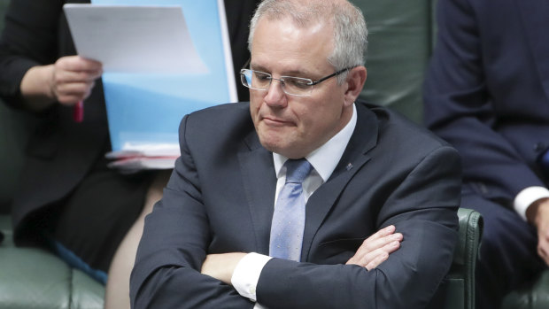 Not amused: Scott Morrison might not see the humour to the current situation. 