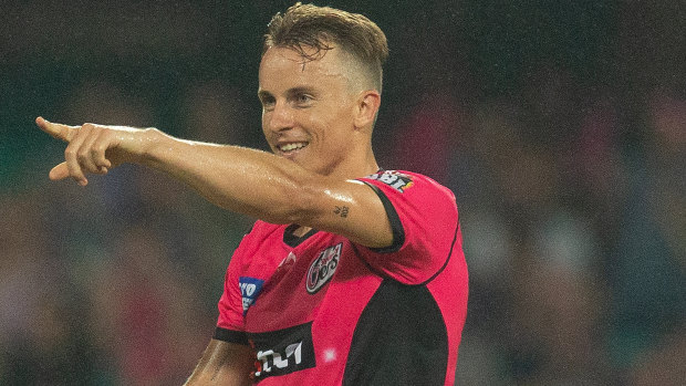 Best of British: Tom Curran made a big impression in his debut season at the Sydney Sixers.