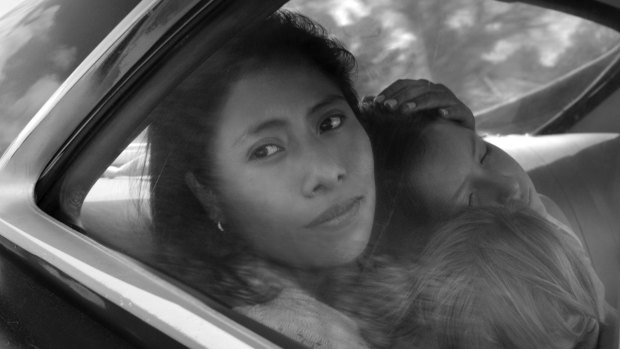 Unlikely favourite to win best picture at the Oscars: Yalitza Aparicio in Roma.