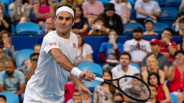 Smooth: Roger Federer dispatched Cameron Norrie with nonchalant ease.