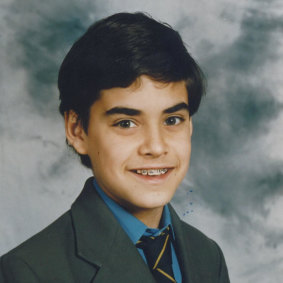 Alex Greenwich, aged 12 in this photo, completed most of his schooling at Sydney Grammar.