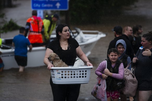 Severe flooding hits Lismore in northern NSW in the worst flood ever recorded on Monday.