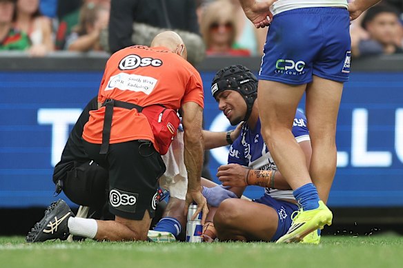 Stephen Crichton was injured against South Sydney on Good Friday.